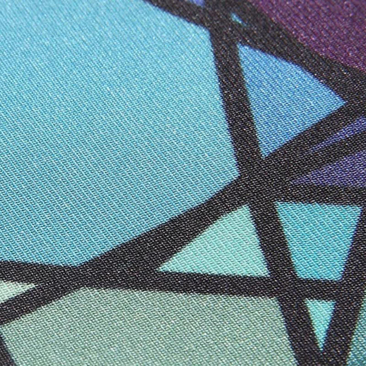 Cravate pour homme à imprimé coloré mosaïque abstraite