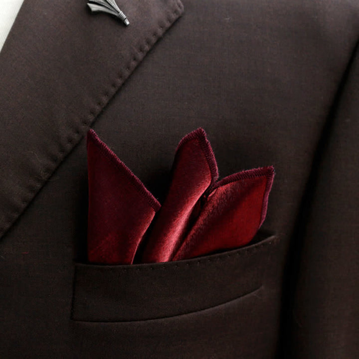 Nœud papillon double épaisseur de couleur unie pour homme