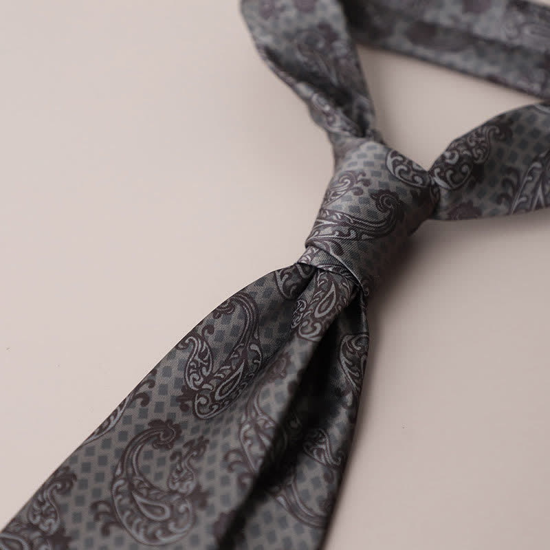 Cravate à motif géométrique vintage pour homme