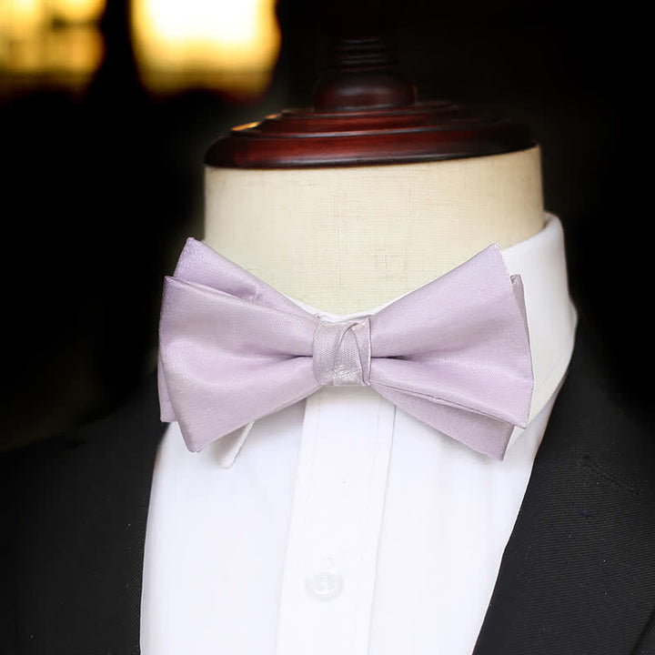 Nœud papillon violet uni pour homme Sweet Taro