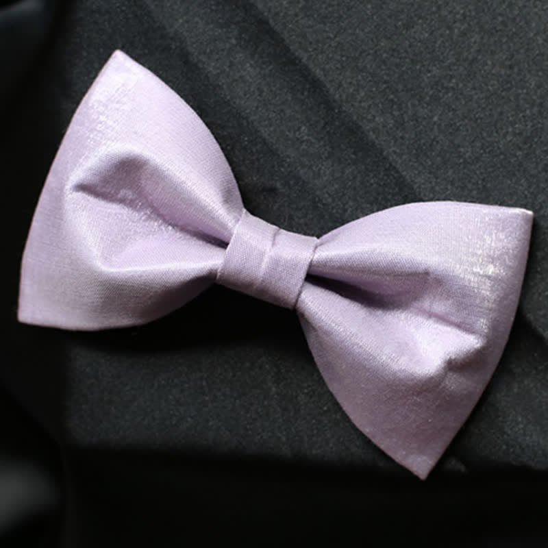 Nœud papillon violet uni pour homme Sweet Taro