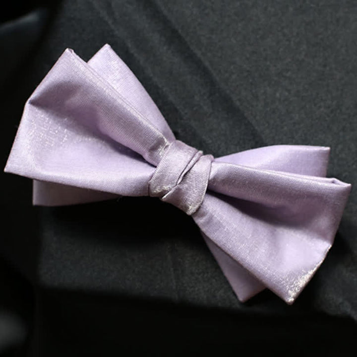 Nœud papillon violet uni pour homme Sweet Taro