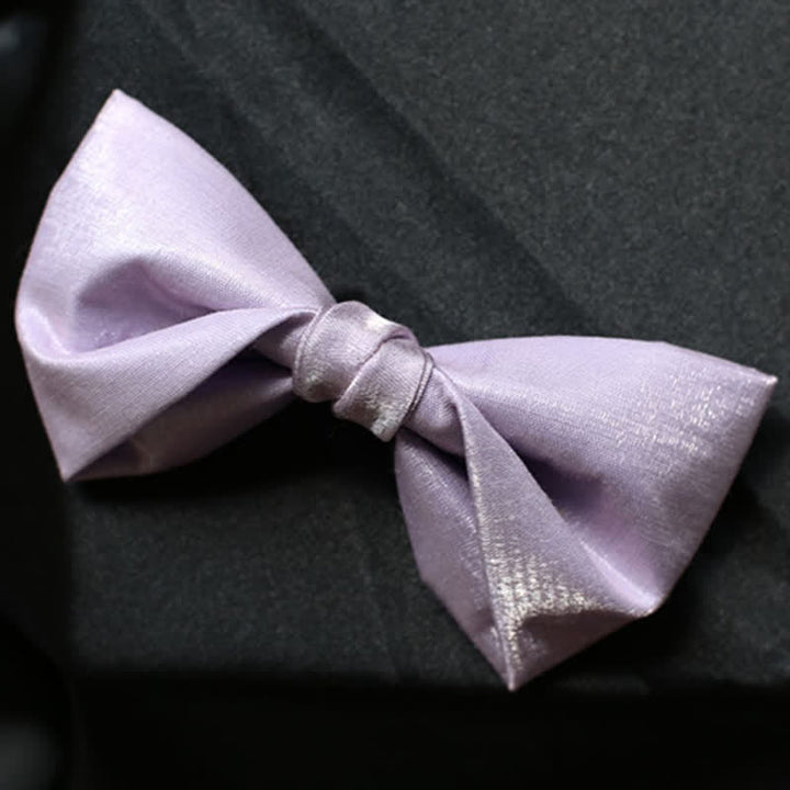 Nœud papillon violet uni pour homme Sweet Taro