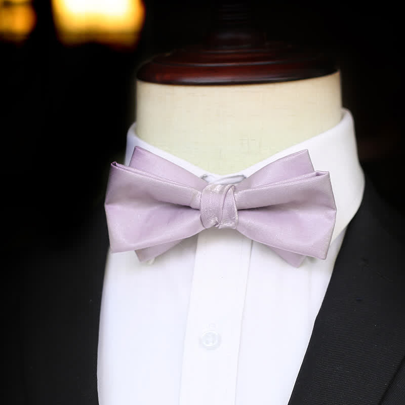 Nœud papillon violet uni pour homme Sweet Taro