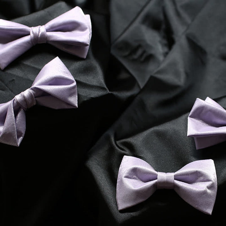 Nœud papillon violet uni pour homme Sweet Taro