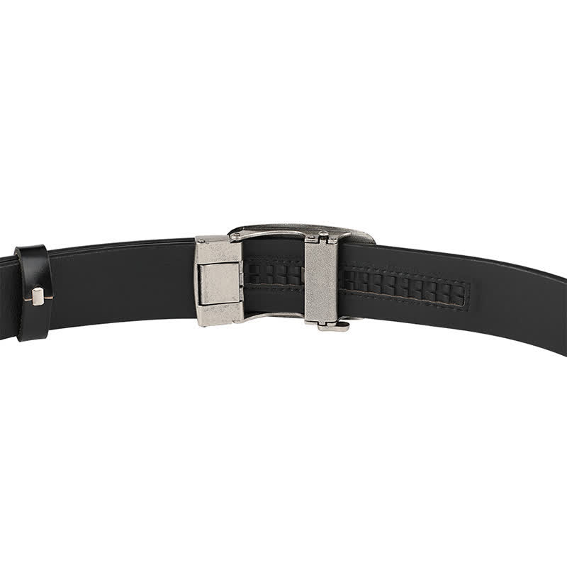 Ceinture en cuir à boucle automatique Flying Eagle pour homme