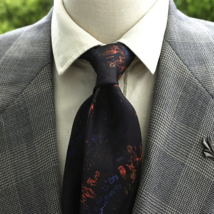 Cravate Boho à motif floral fantastique pour homme