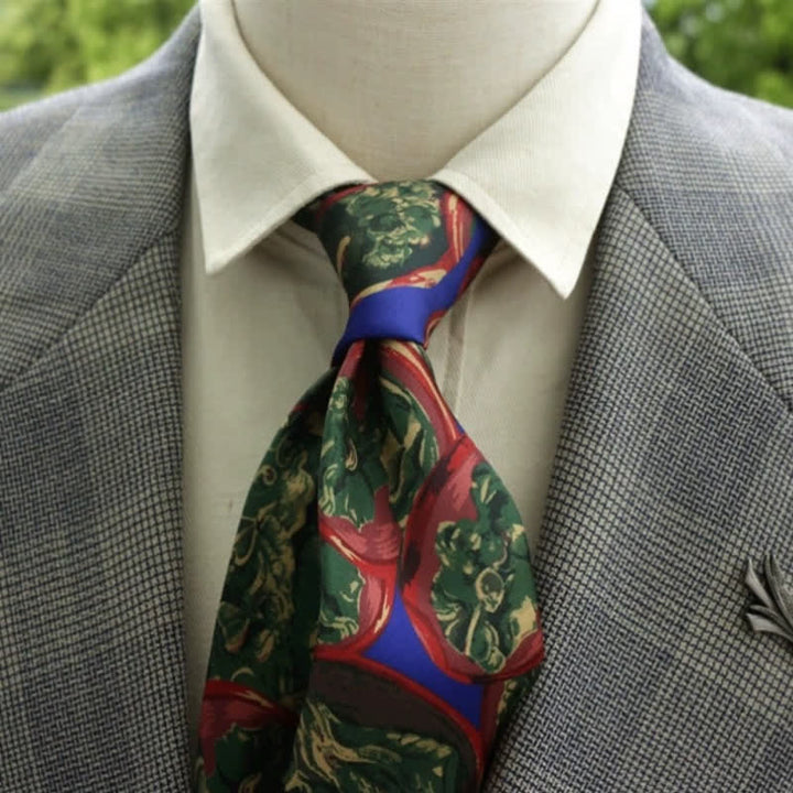 Cravate Boho à motif floral fantastique pour homme