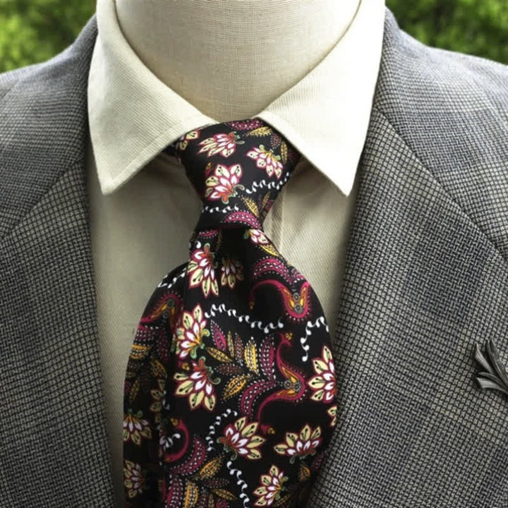 Cravate Boho à motif floral fantastique pour homme