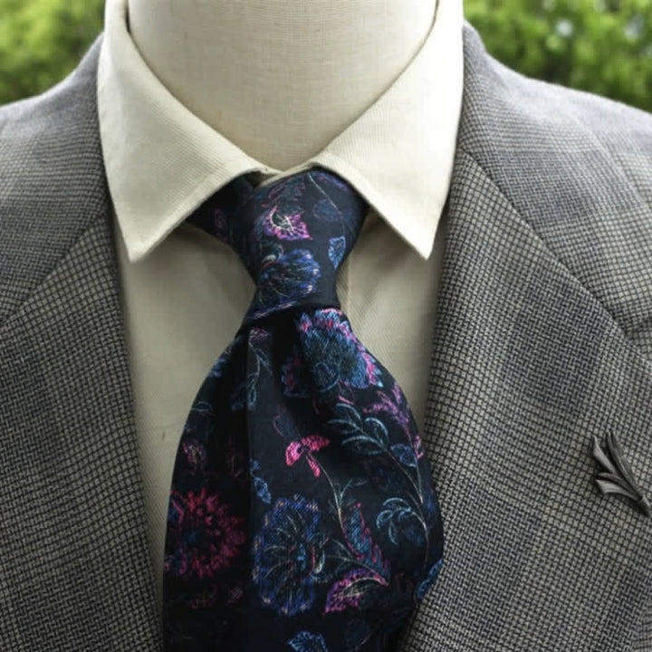 Cravate Boho à motif floral fantastique pour homme