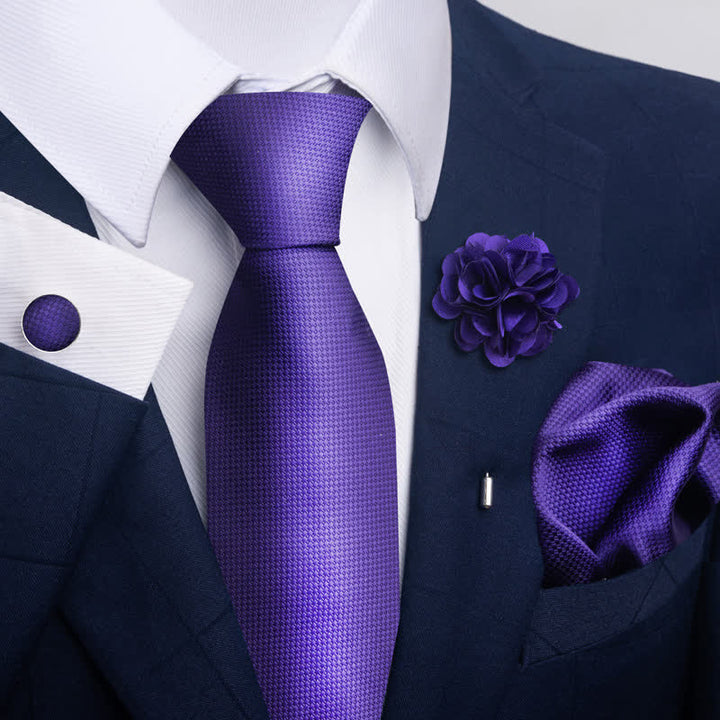 Ensemble de 4 mouchoirs de poche classiques et formels pour hommes