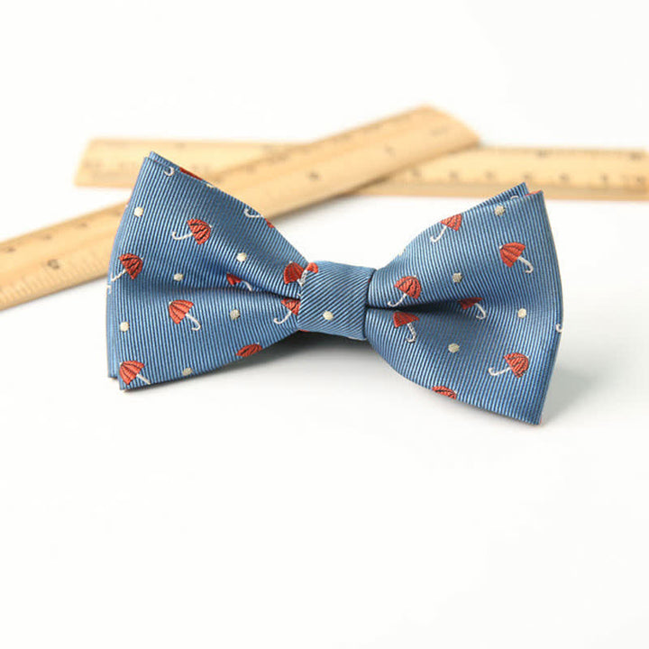 Nœud papillon amusant et élégant à double couche imprimé pour enfant
