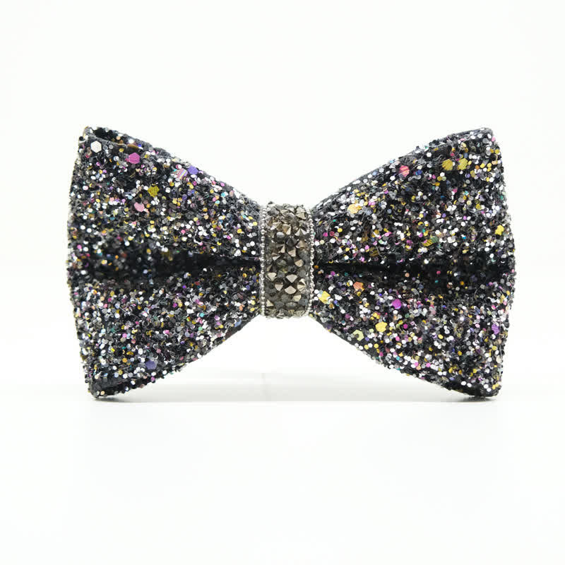 Nœud papillon magnifique et coloré en strass scintillants pour homme