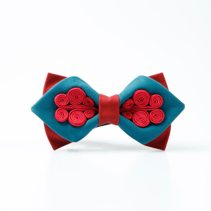 Nœud papillon de mariage élégant bleu foncé pour homme