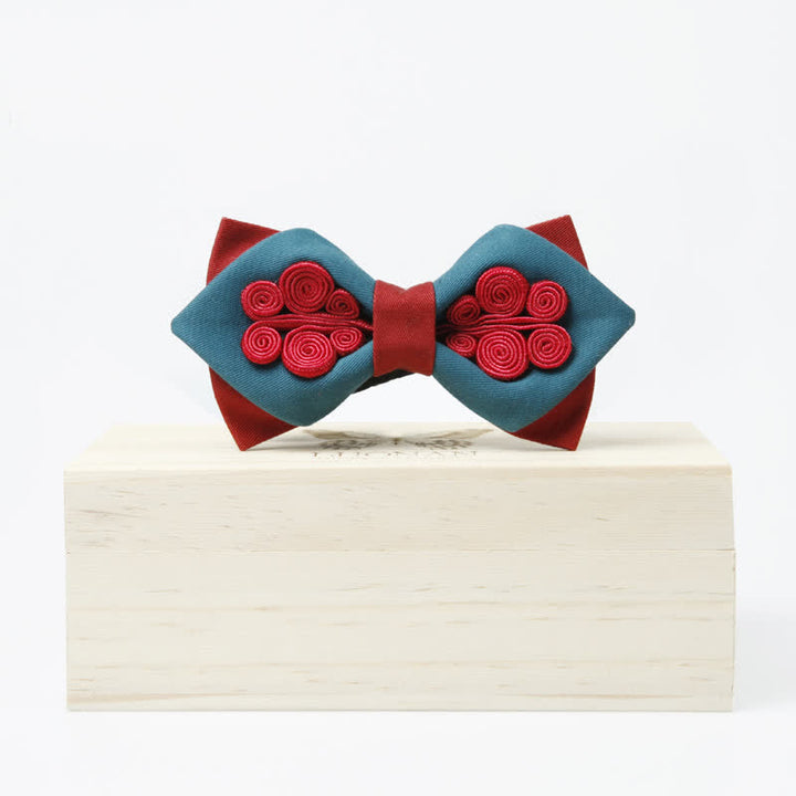 Nœud papillon de mariage élégant bleu foncé pour homme