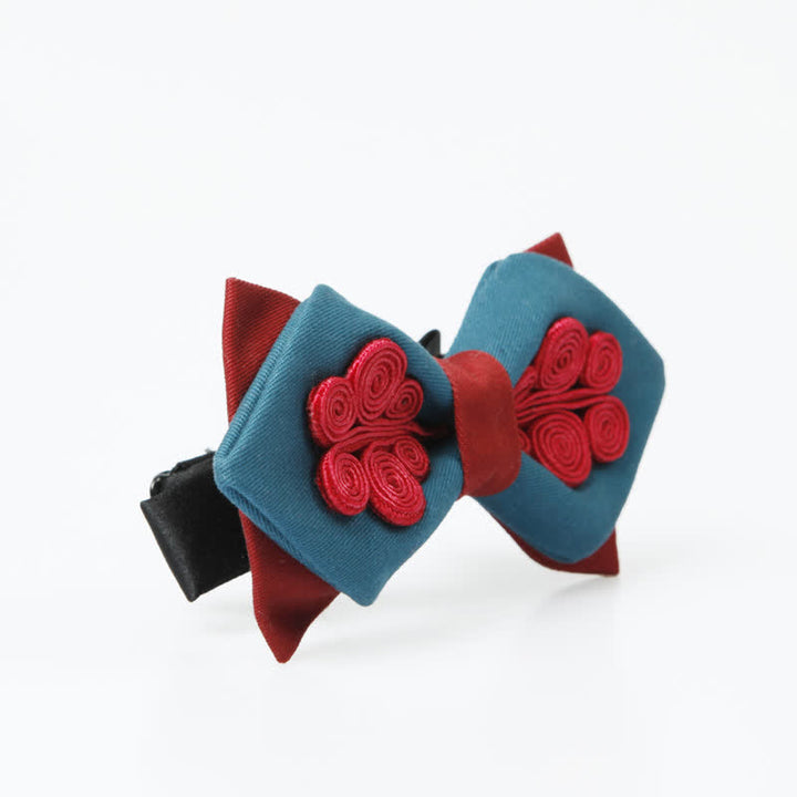 Nœud papillon de mariage élégant bleu foncé pour homme