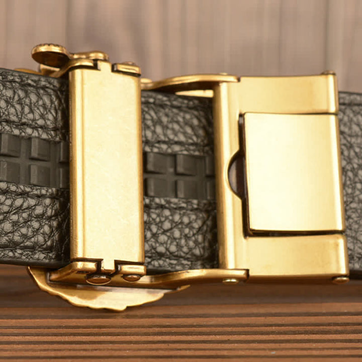 Ceinture en cuir à motif griffes d'alligator pour homme Eagle Cool