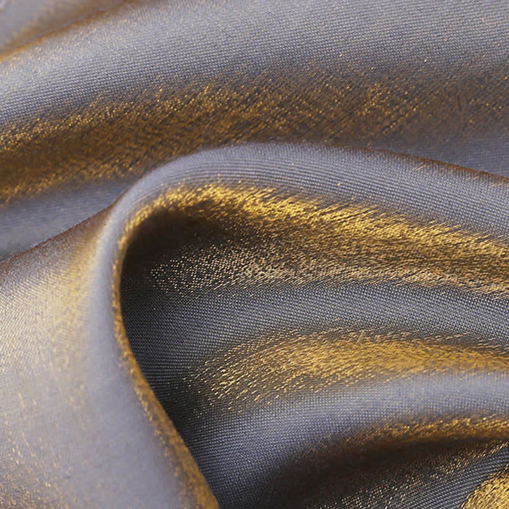 Nœud papillon gris brillant à forme pliée unique pour homme