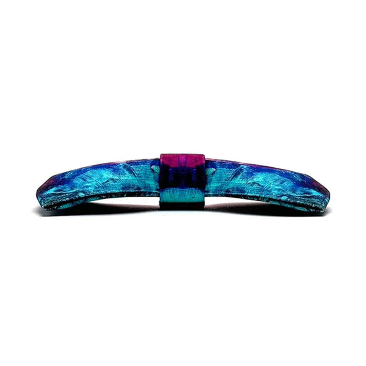 Nœud papillon fantastique violet et bleu pour homme avec peinture à l'huile
