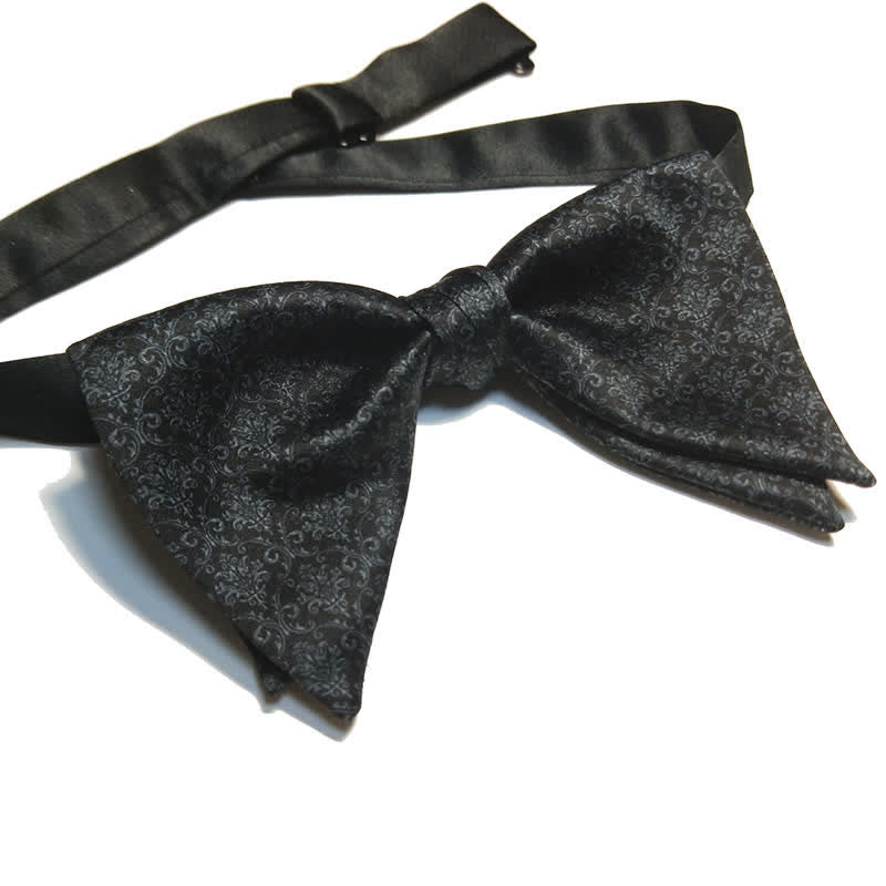 Nœud papillon surdimensionné à imprimé baroque vintage pour homme