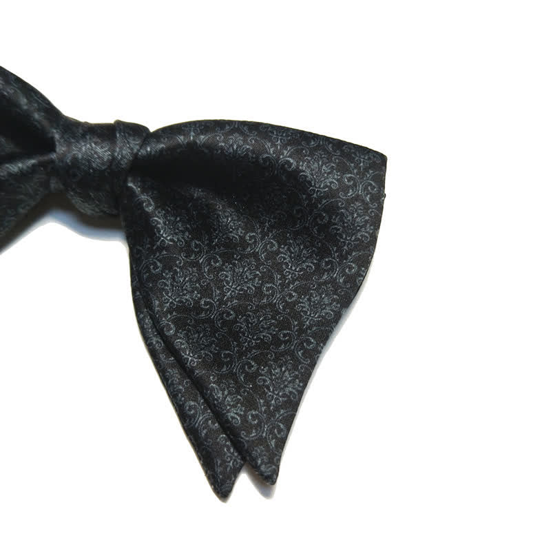 Nœud papillon surdimensionné à imprimé baroque vintage pour homme