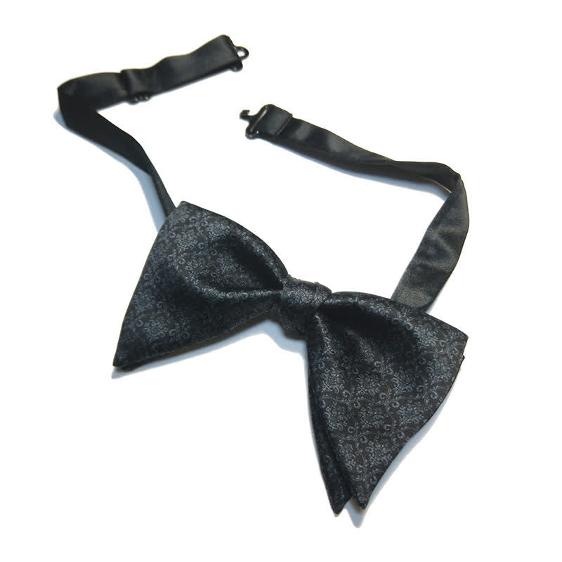 Nœud papillon surdimensionné à imprimé baroque vintage pour homme