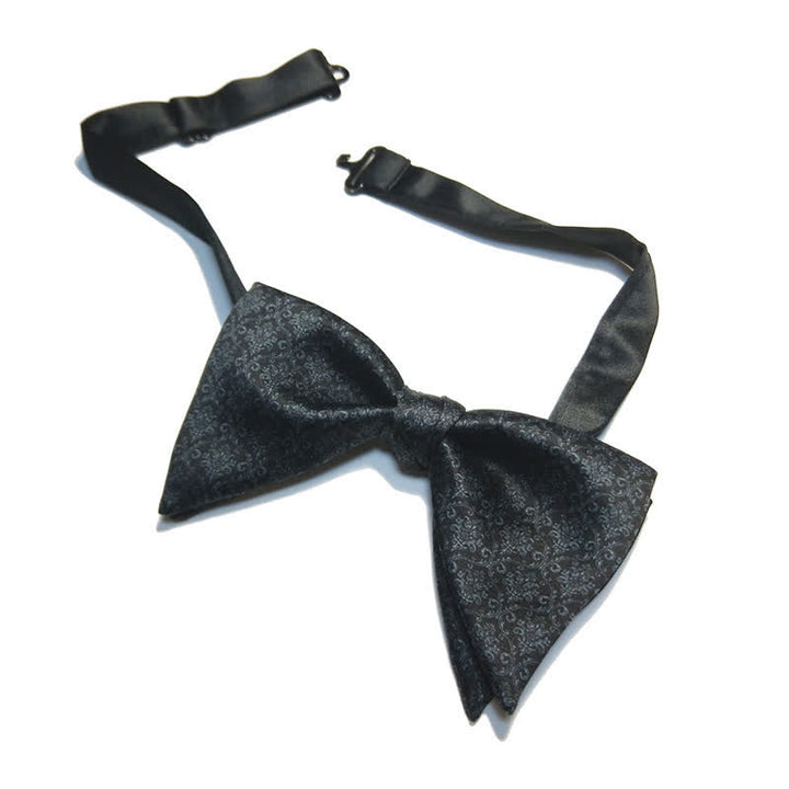 Nœud papillon surdimensionné à imprimé baroque vintage pour homme
