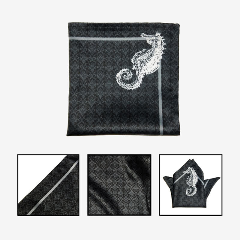 Nœud papillon surdimensionné à imprimé baroque vintage pour homme
