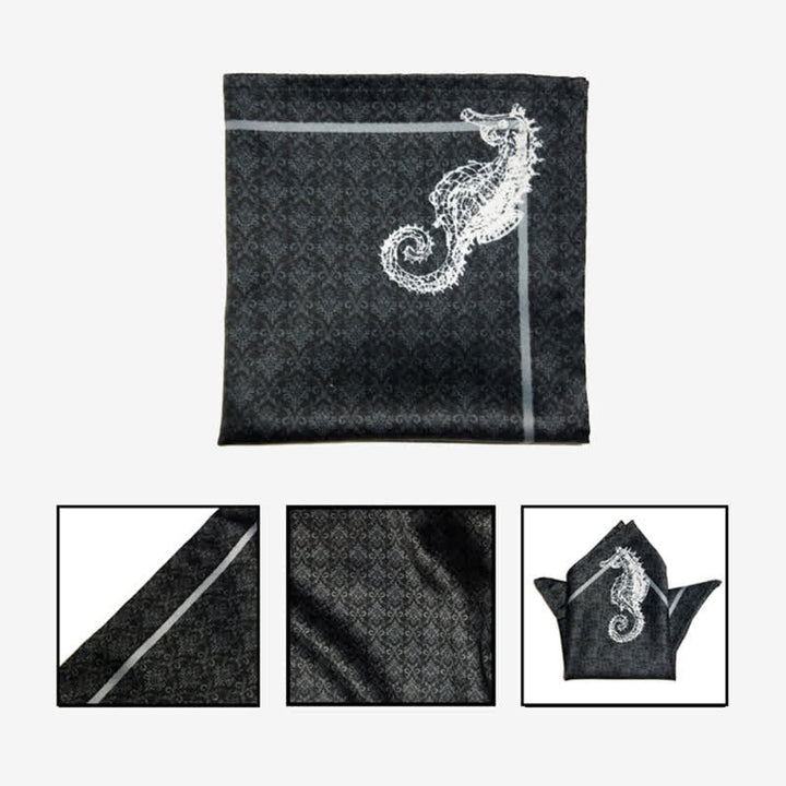 Nœud papillon surdimensionné à imprimé baroque vintage pour homme