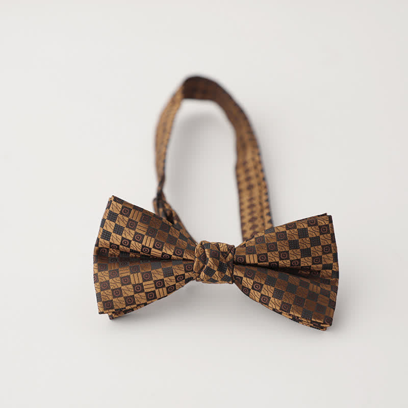 Nœud papillon d'affaires à motif dégradé pour homme, style vintage