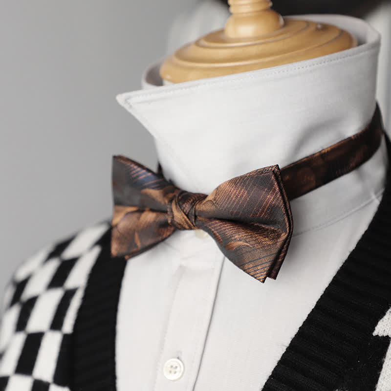 Nœud papillon d'affaires à motif dégradé pour homme, style vintage