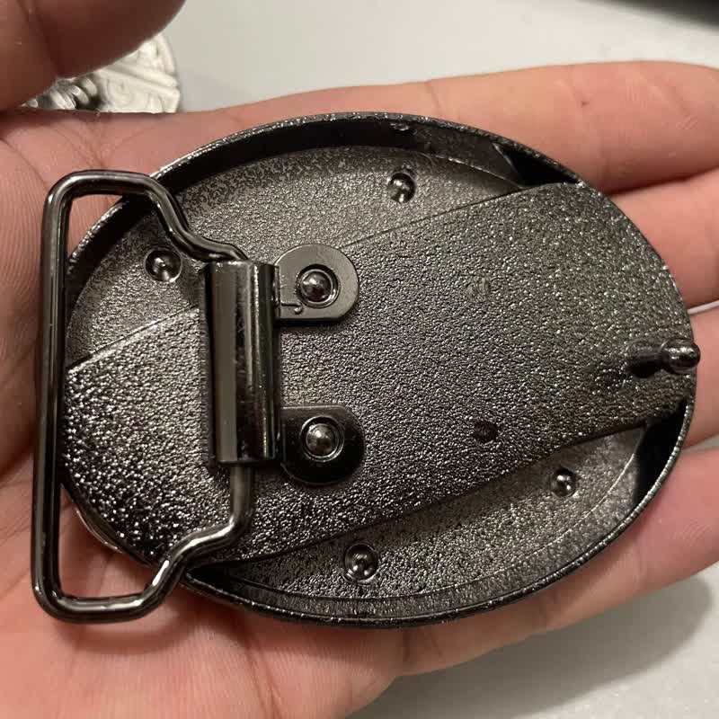 Ceinture en cuir pour homme avec couteau pliant caché en bison