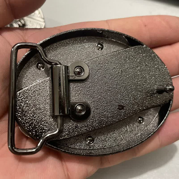 Ceinture en cuir pour homme avec couteau pliant caché en bison