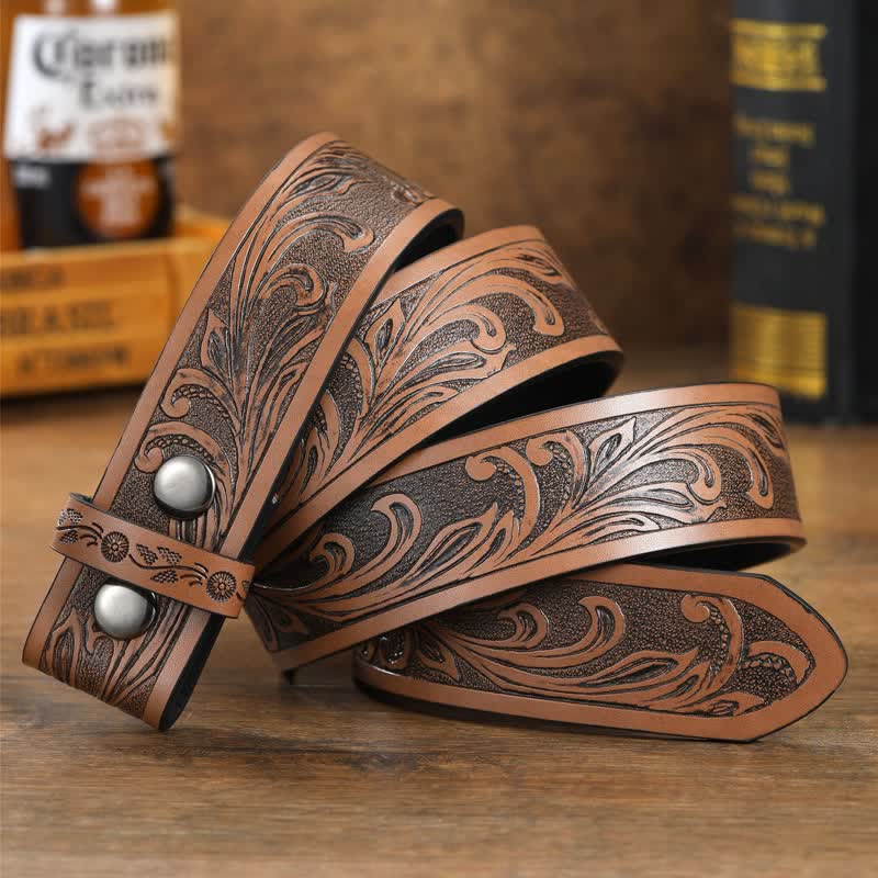 Ceinture en cuir DIY pour homme