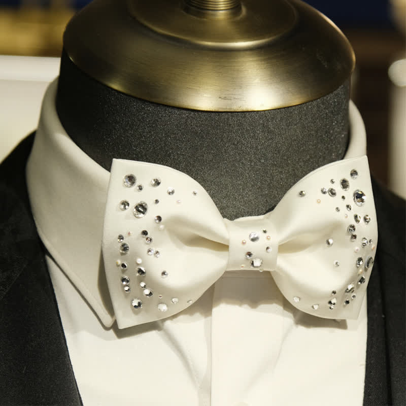 Nœud papillon pour homme avec galaxie étoilée et strass scintillants