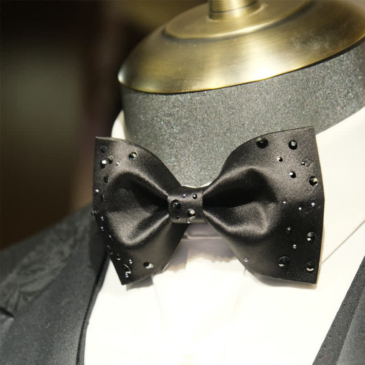Nœud papillon pour homme avec galaxie étoilée et strass scintillants