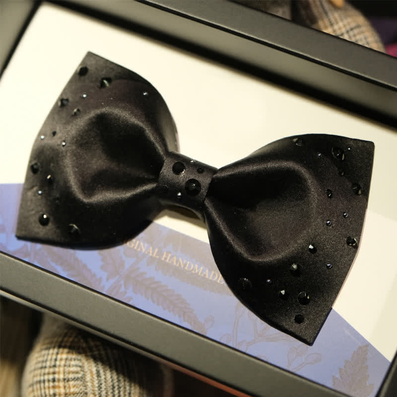 Nœud papillon pour homme avec galaxie étoilée et strass scintillants