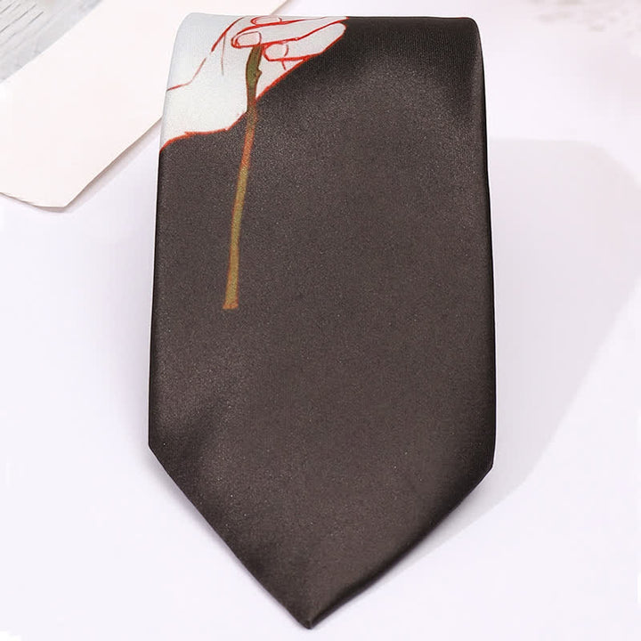 Cravate slim business à imprimé animal amusant pour homme