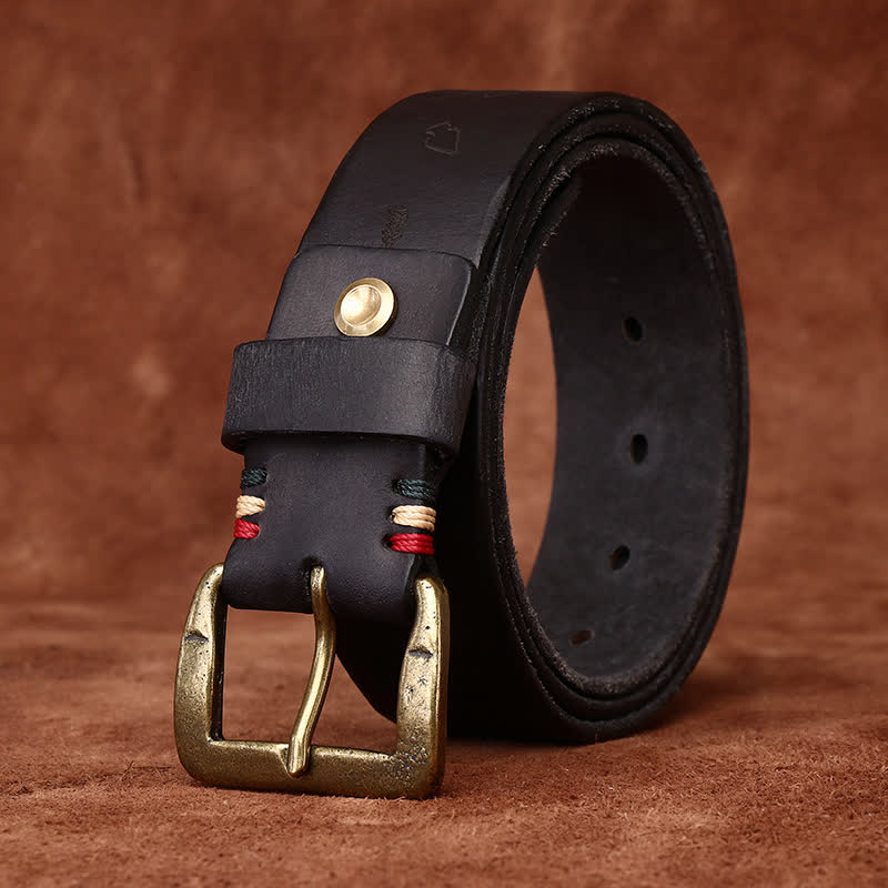 Ceinture en cuir avec gravure laser à motif totem