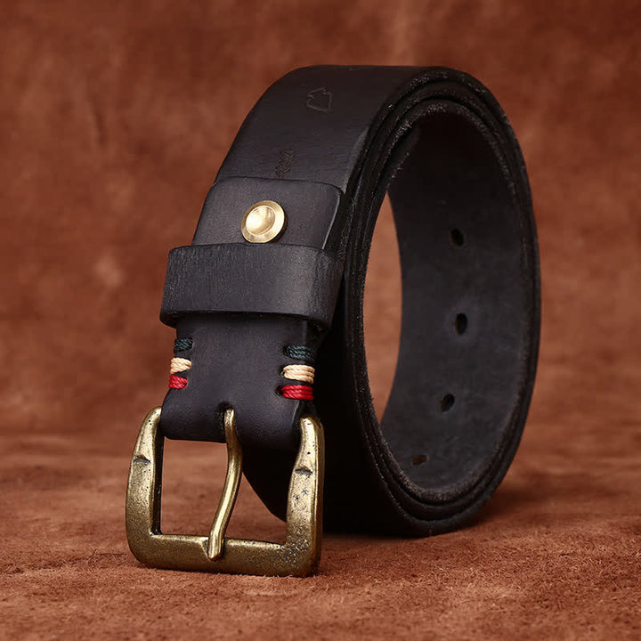 Ceinture en cuir avec gravure laser à motif totem
