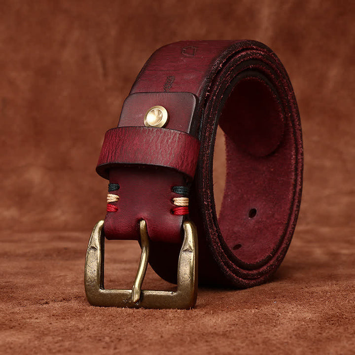 Ceinture en cuir avec gravure laser à motif totem