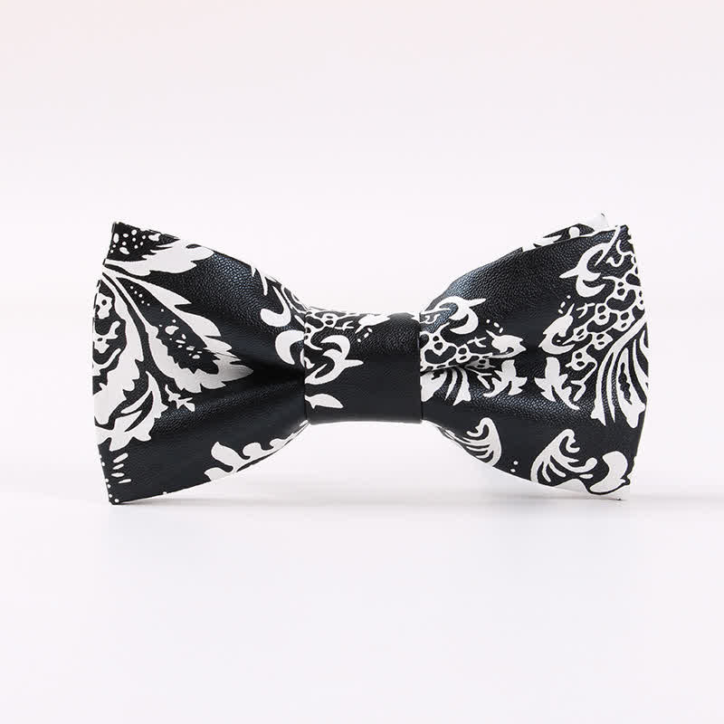 Nœud papillon en cuir à motif floral pour homme, élégant et beau - Style n° 4 - image 3