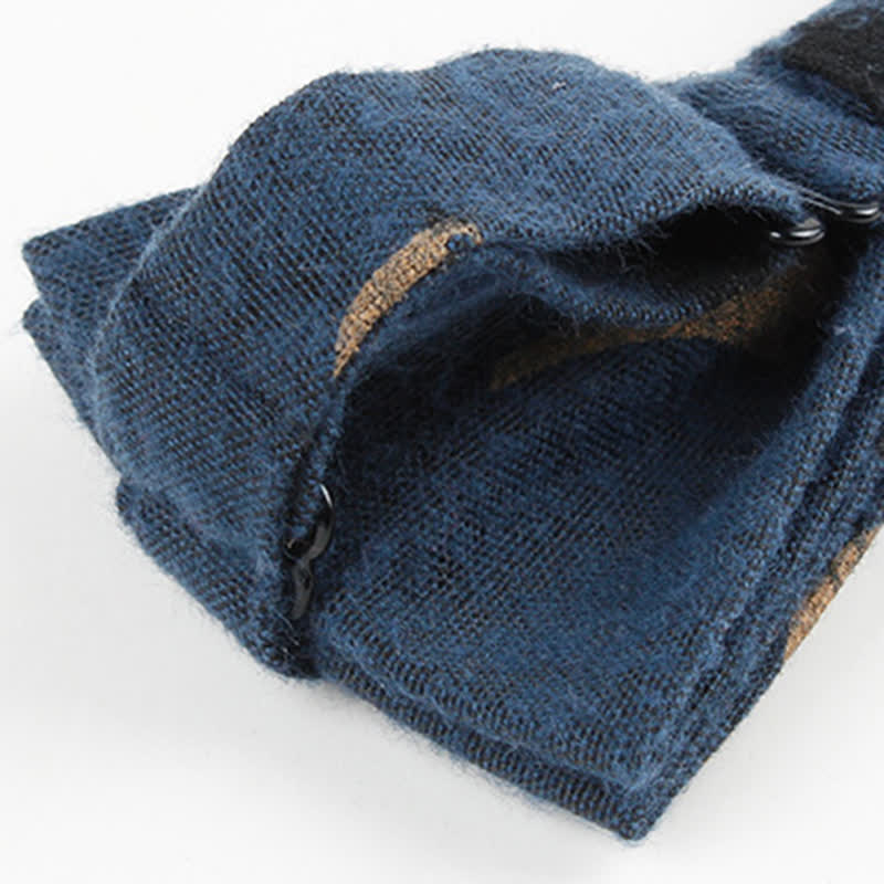 Nœud papillon en coton imprimé plumes d'oiseaux pour homme