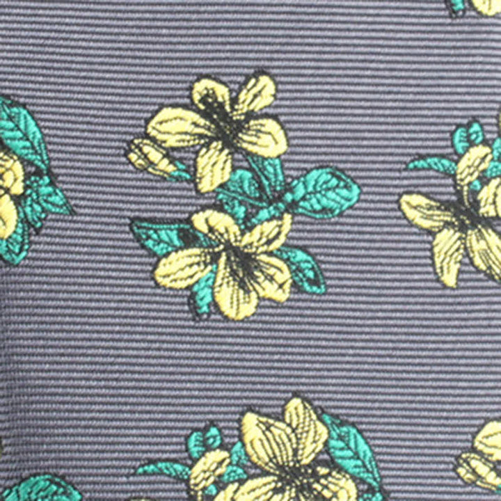 Cravate fine à motif floral pour homme, classique, chic et élégant