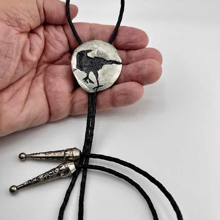 Pendentif Bolo en argent Black Crow