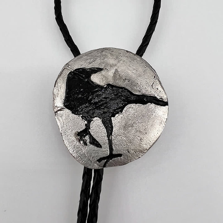 Pendentif Bolo en argent Black Crow
