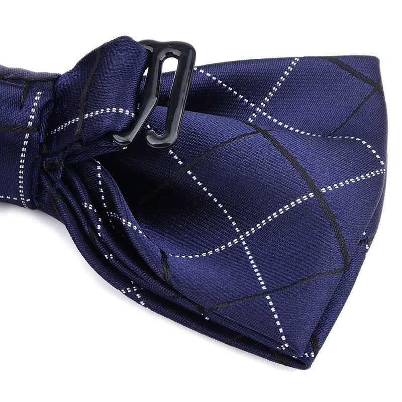 Lot de 2 nœuds papillon à carreaux de style britannique pour homme