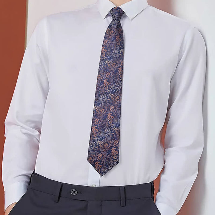 Ensemble de 3 cravates à nœud papillon Paisley pour homme de la série Brown