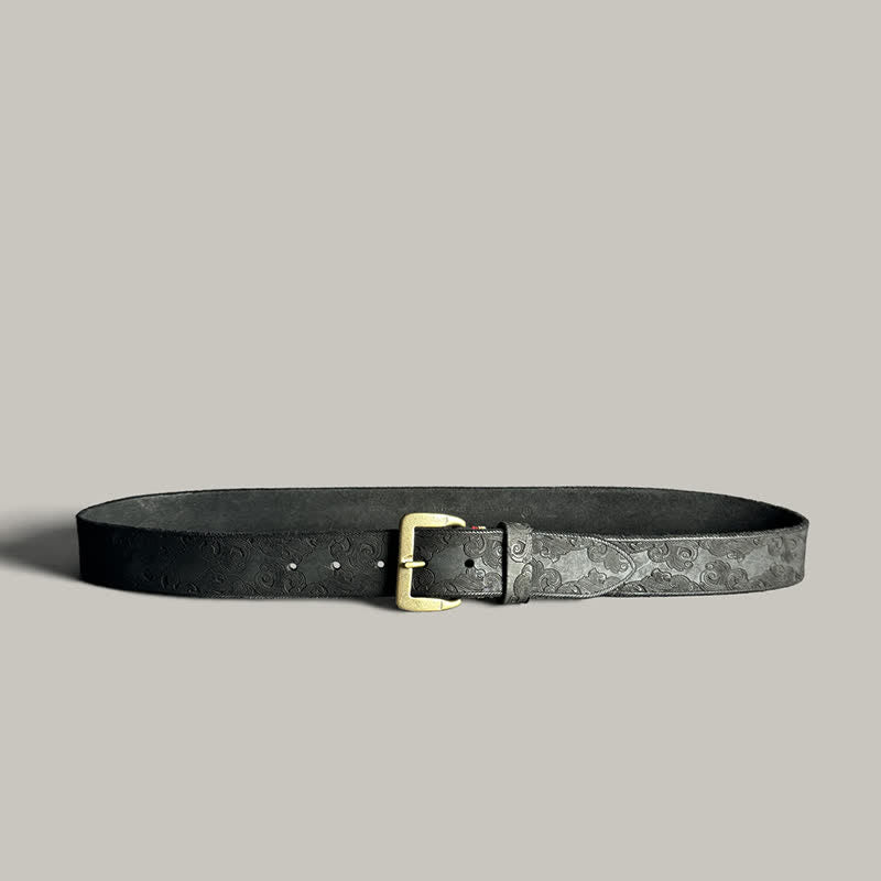 Ceinture en cuir à motif floral vintage délicat