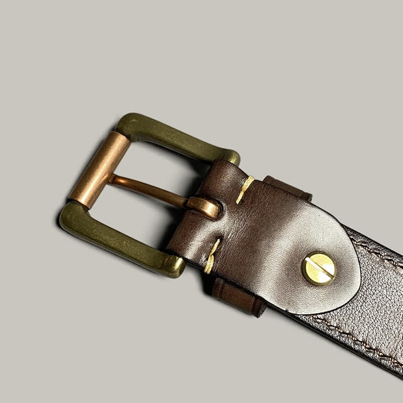 Ceinture en cuir à imprimé floral classique et tendance